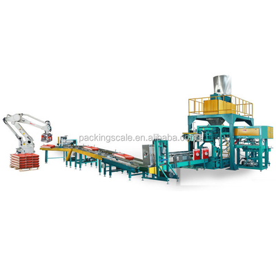 Automatische multifunktioneel palletmachine voor het wegen en verpakken