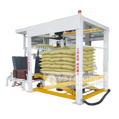 Laat uw 50 kg suikerzakjes pallets maken met onze intelligente machine met een capaciteit van 2500 kg.