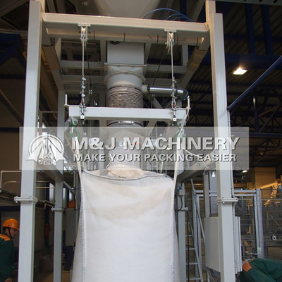 Gemakkelijk te bedienen PLC-systeem 1 ton cement Big Bag Filling Machine voor nauwkeurigheid Filling
