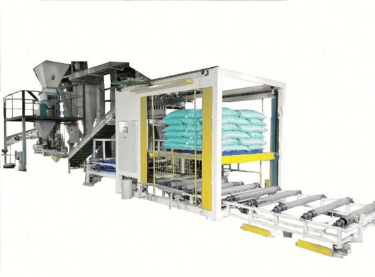 Aanpasbare en automatische voederpalletiser voor zakinstallaties 4100mm*1600mm*1450mm