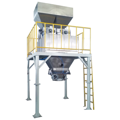 Weegschaal van Mettler en verpakkingscontroller voor een verpakkingsmachine voor 2000 kg maïsmeel