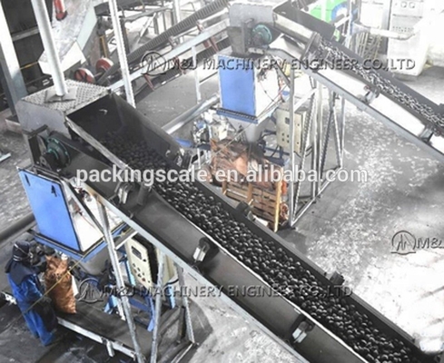 Verpakkingsmachine voor houtskool met automatische verpakkingslijn voor gewicht