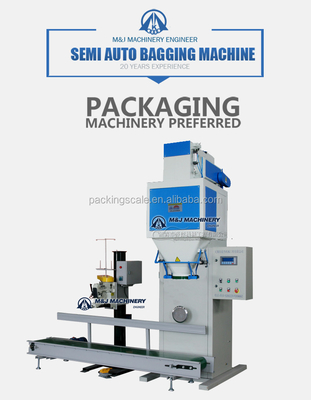 Semi-Auto 50kg zakken verpakkingsmachine voor compost 220V/380V 500kg