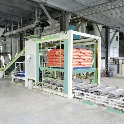 Pakstapelingsconveyor Palletizer voor diervoederzakken Stapelingssnelheid 600-800 zakken/uur