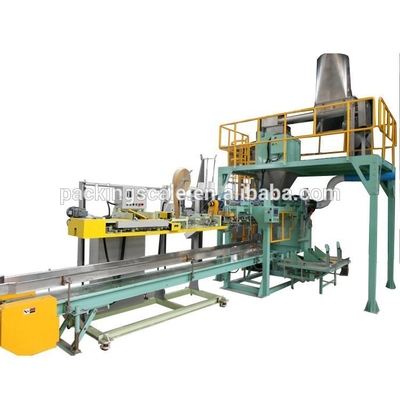 Volledig automatische meelverpakkingsmachine voor productie-installaties 6 zakken/min 10kg 25kg 50kg