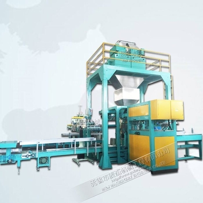 Volledig automatische meelverpakkingsmachine voor productie-installaties 6 zakken/min 10kg 25kg 50kg