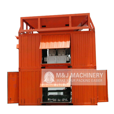 Elektrisch aangedreven mobiel weeg- en zakmachinecontainersysteem