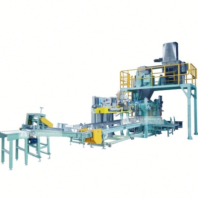 Precieze 2500 kg meststofzakmachine voor het wegen van verpakkingen en palletisering