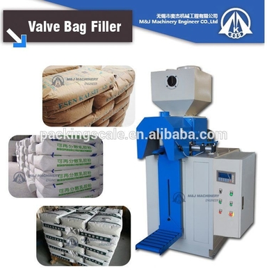 Vatenverpakking Type 2kw Spout Cement Packer voor 25kg 50kg Valve Bag Cement Scale