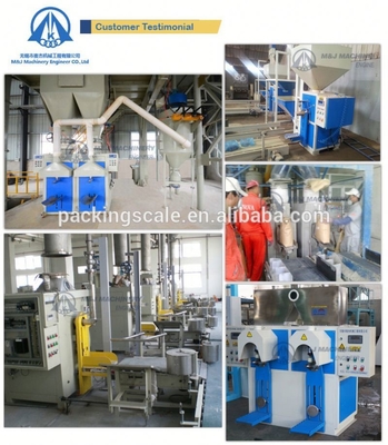 Vatenverpakking Type 2kw Spout Cement Packer voor 25kg 50kg Valve Bag Cement Scale