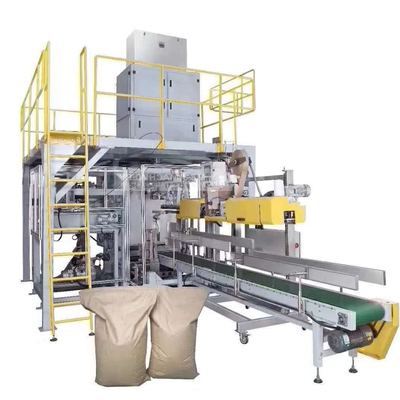 380V aangedreven type 50kg volledig automatische poederpellets granen verpakkingsmachine