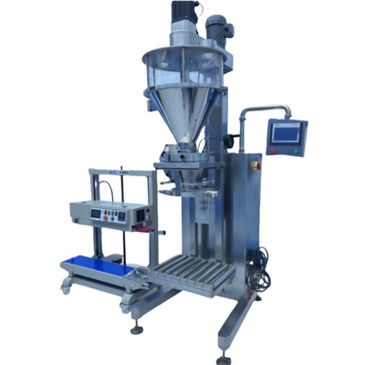 Halfautomatische zoutverpakkingsmachine voor poederzakken en -zakjes van 5 kg, 10 kg, 20 kg, 25 kg en 50 kg