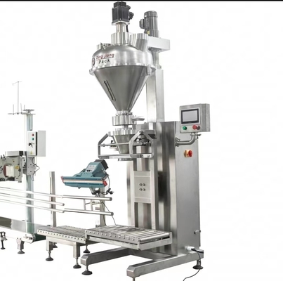 Halfautomatische zoutverpakkingsmachine voor poederzakken en -zakjes van 5 kg, 10 kg, 20 kg, 25 kg en 50 kg