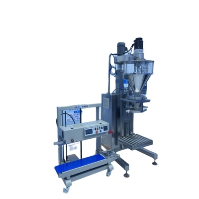 Halfautomatische zoutverpakkingsmachine voor poederzakken en -zakjes van 5 kg, 10 kg, 20 kg, 25 kg en 50 kg