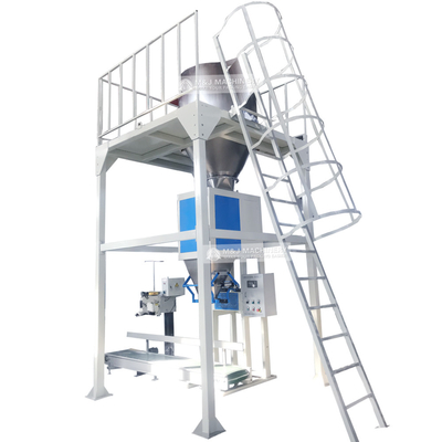 Lineaire weegmachine voor het wegen en verpakken van granulaatzaad en bonen