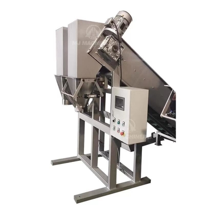 Verpakkingsmachine voor tweevoudige voedingszakken met gaas voor levensmiddelen Nettovulmachine 2100 L X 900 W X 1290 H mm