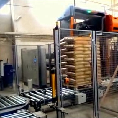Neem contact met ons op voor automatische zakken palletiserende robot pallet stapelende robot