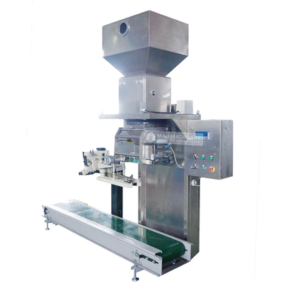 Elektrisch aangedreven 25 kg graan weegende verpakkingsmachine voor de productie van voedingsmiddelen en dranken