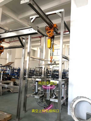 Spoedpoederontlading Bulk Bag Unloader-systeem voor verpakkingsmachines
